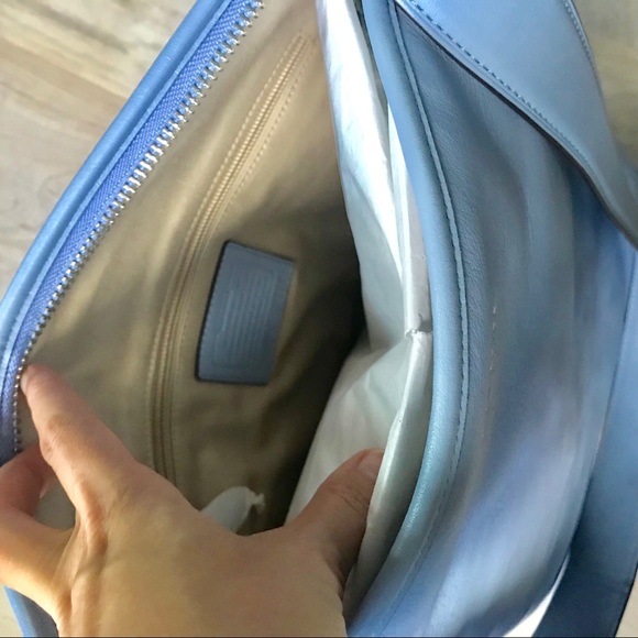 NWT Coach Blue Shoulder Bag - Picture 6 of 8